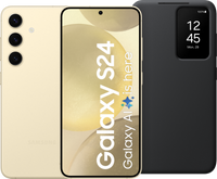 Samsung Galaxy S24 128GB Geel 5G + Smart View Book Case Zwar