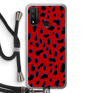 Red Leopard: Huawei P Smart (2020) Transparant Hoesje met koord