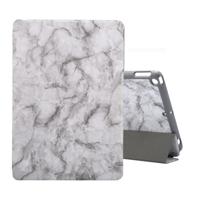 Voor iPad 10 2 inch marmer textuur patroon horizontale Flip lederen draagtas met drie-vouwen houder & Pensleuf & slaap/Wake-up functie (zwart grijs)