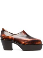 Eckhaus Latta mules Cowboy en cuir 50 mm - Marron