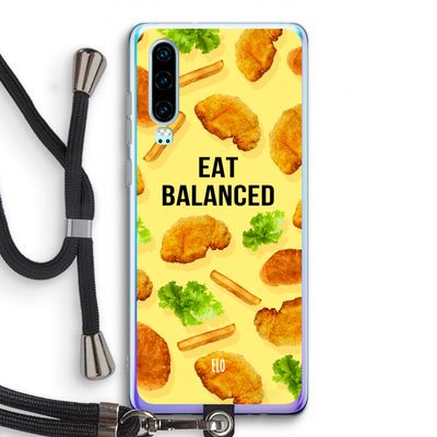 Eat Balanced: Huawei P30 Transparant Hoesje met koord