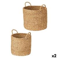 Mandenset Gift Decor Bruin Zeealgen 2 Onderdelen (2 Stuks)