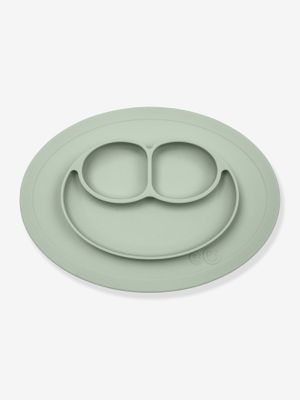 Alles-in-een Mini-placemat met bord van EZPZ van siliconen amandelgroen