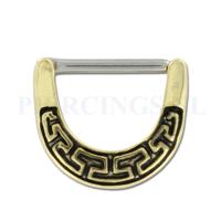 Tepelpiercing klik romeins grieks motief