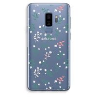 Small white flowers: Samsung Galaxy S9 Plus Transparant Hoesje