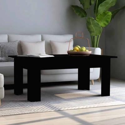 Salontafel 100x60x42 cm bewerkt hout zwart