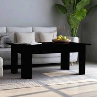 Salontafel 100x60x42 cm bewerkt hout zwart