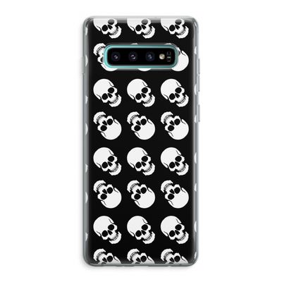 Musketon Skulls: Samsung Galaxy S10 Plus Transparant Hoesje