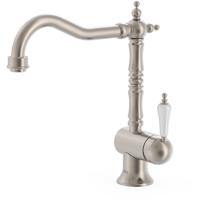 Keukenkraan Tres Clasic | Opbouw | 360° Draaibaar | Mengkraan | 1-hendel | Vintage | RVS look