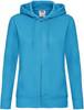 Fruit Of The Loom F440N Ladies´ Premium Hooded Sweat Jacket - Azure Blue - XS