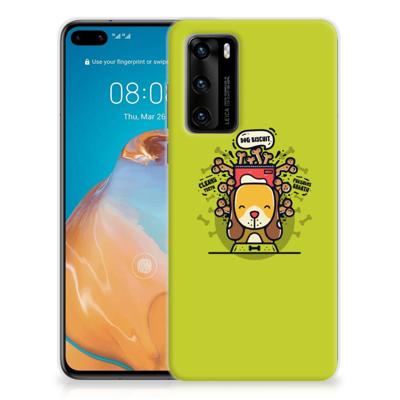 Huawei P40 Telefoonhoesje met Naam Doggy Biscuit Huawei P40 Telefoonhoesje met Naam Doggy Biscuit