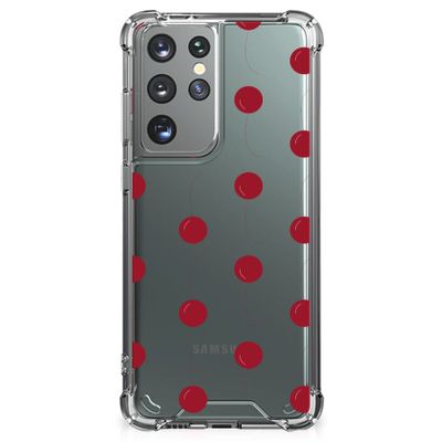Samsung Galaxy S21 Ultra Beschermhoes Cherries Samsung Galaxy S21 Ultra Beschermhoes Cherries