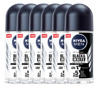Nivea Men Black & White Invisible Original Roll-on Voordeelverpakking - thumbnail