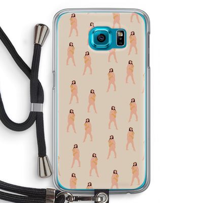 You're so golden: Samsung Galaxy S6 Transparant Hoesje met koord