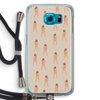 You're so golden: Samsung Galaxy S6 Transparant Hoesje met koord