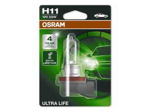 Gloeilamp H11 Ultra Life 55W [12V] (1 st.) OSRAM, Spanning (Volt)12V