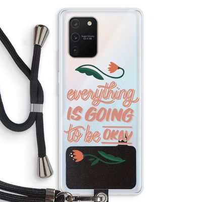 Optimistic flower girl: Samsung Galaxy S10 Lite Transparant Hoesje met koord