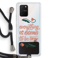 Optimistic flower girl: Samsung Galaxy S10 Lite Transparant Hoesje met koord