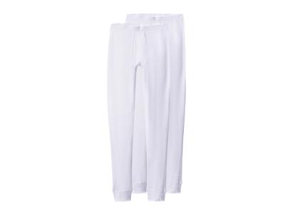 esmara Men Set van 2 lange heren onderbroek (Wit, XL)