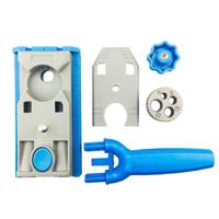 Hoekige schuine houtbewerking boorgat Locator blad connector met schaalmarkering