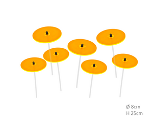 7 stuks! Zonnevanger Geel klein 25x8 cm - Cazador Del Sol