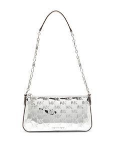 Michael Michael Kors sac porté épaule Jet Set à logo débossé - Argent