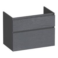 Brauer Delight - Onderkast - 80 cm - met 2 Softclose Lades Greeploos en 1 Sifon Uitsparing - Timber Grey