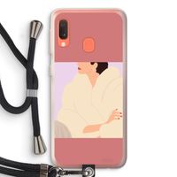 Cosy: Samsung Galaxy A20e Transparant Hoesje met koord