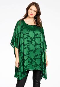 Yoek Tuniek vierkant DÉVORÉ | Groen | Maat 42/44