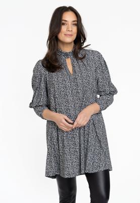 Yoek Tunic wide bottom NOVA | Zwart | Maat 58/60