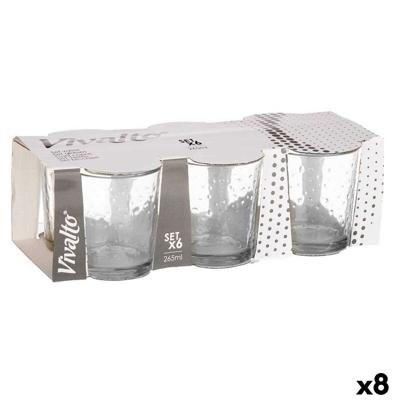 Glazenset Vivalto 79064 79064 Transparant Glas Punten 265 ml (8 Stuks)