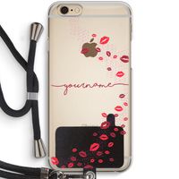 Kusjes: iPhone 6 / 6S Transparant Hoesje met koord