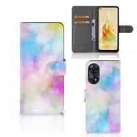 Hoesje OPPO Reno8 T 4G Watercolor Light | Portemonnee hoesje