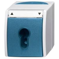 ABB 2CKA001101A0916 Schakelaar IP44 Grijs-wit (RAL 7035), Blauw-groen