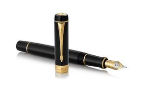 Vulpen Parker Duofold Classic black 18k GT fijn