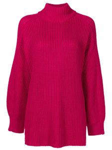 Uma | Raquel Davidowicz pull en maille à col montant - Rose