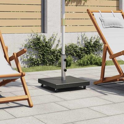 Parasolvoet vierkant 30 kg graniet zwart