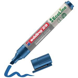 Edding 29 EcoLine markeerstift 1 stuk(s) Beitelvormige punt Blauw