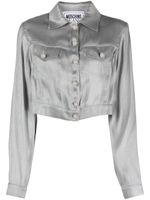 MOSCHINO JEANS button-up cropped jacket - Gris - thumbnail