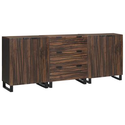 Badkamermeubelset met lade 3 pcs Bruin 180 x 33 x 75 cm