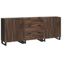 Badkamermeubelset met lade 3 pcs Bruin 180 x 33 x 75 cm
