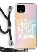 The prettiest: Pixel 4 Transparant Hoesje met koord