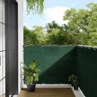 Balkonscherm 120x1000 cm 100% polyester oxford donkergroen