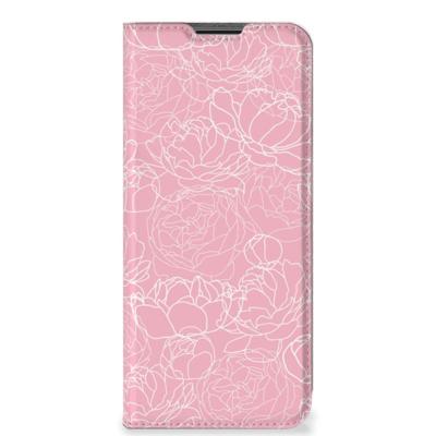 Nokia G50 Smart Cover White Flowers