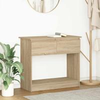 Wandtafel met lades sonoma 85,5x38,5x74,5 cm eikenkleurig Wandtafel met lades sonoma 85,5x38,5x74,5 cm eikenkleurig