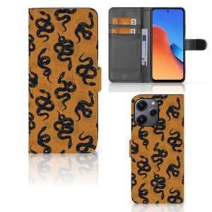 Telefoonhoesje met Pasjes voor Xiaomi Redmi 12 Snakes