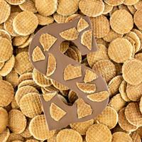 Chocoladeletter Stroopwafel (225 gram)