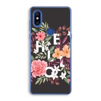 Hello in flowers: Xiaomi Mi Mix 3 Transparant Hoesje