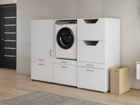 Kast WASHING 1 machine met 2 kasten wit