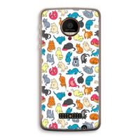 Kleurrijke katten: Motorola Moto Z Force Transparant Hoesje